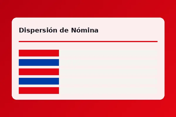 Panel de dispersión de nómina mostrando 342 empleados validados y 3 registros con CLABE observada
